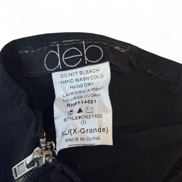 VTG y2k Black Lace Strap Corset Tank Peplum Top XL Alt Goth Sweetheart - Picture 5 of 5